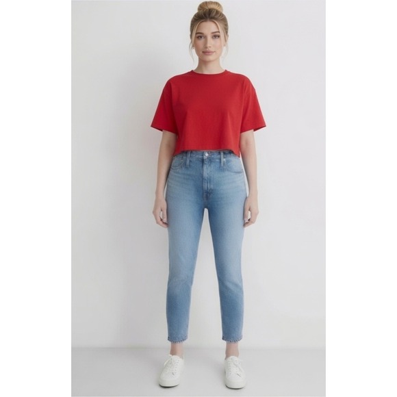 Madewell Denim - Madewell Mom Jean Women 27 High Rise Tapered Blue Denim The Momjean Vtg 90s Vtg
